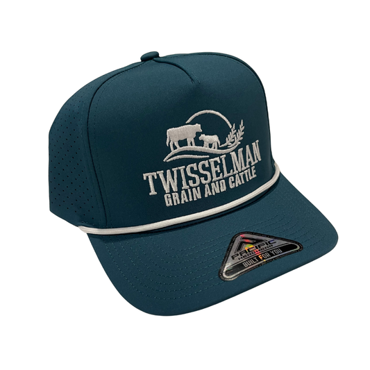 Twisselman Grain & Cattle hat Dark Teale